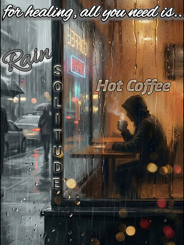 Me, My coffee & Rain