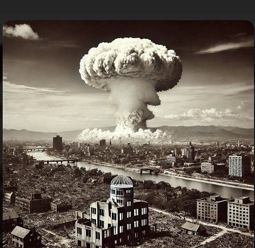 Hiroshima atomic bomb blast
